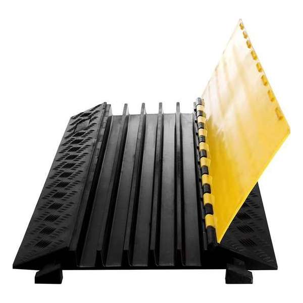 Kabelmat 5 Kabels - Kabelgoot - Kabelgoot Zwart - Kabelbrug - Kabelgoot Vloer - Kabelmat - Tot 10000 kg - Flanner® Kabelmat 5 Kabels - Kabelgoot - Kabelgoot Zwart - Kabelbrug - Kabelgoot Vloer - Kabelmat - Tot 10000 kg - Flanner®