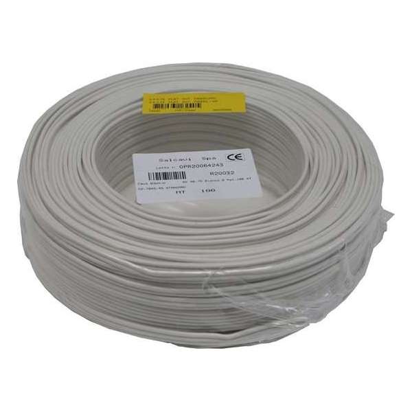 Benson Stroomkabel Tweeling 2 x 0.75mm² Wit (100 meter) Benson Stroomkabel Tweeling 2 x 0.75mm² Wit (100 meter)
