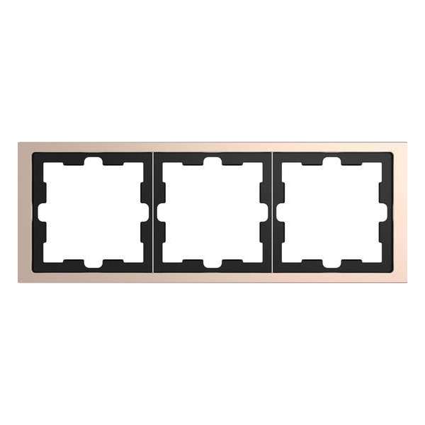 Afdekraam D-Life 3V - Metaal Champagne - Systeem Design - Schneider Electric - MTN4030-6551 Afdekraam D-Life 3V - Metaal Champagne - Systeem Design - Schneider Electric - MTN4030-6551