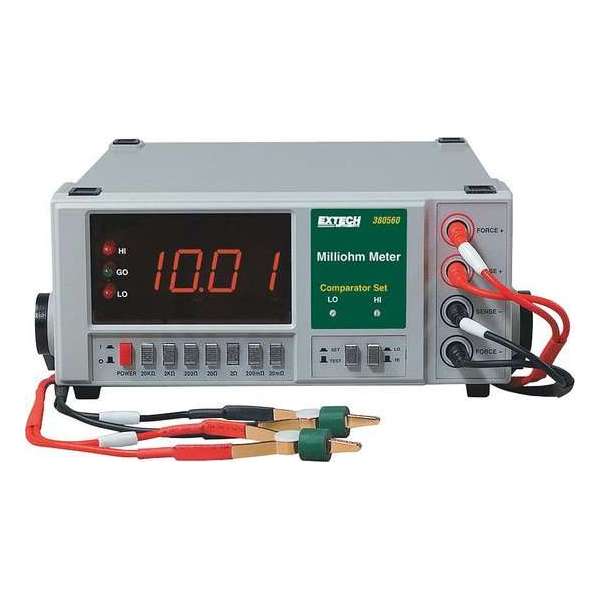 EXTECH 380562: Precision Milliohm Meter met hoge resolutie (220VAC) EXTECH 380562: Precision Milliohm Meter met hoge resolutie (220VAC)