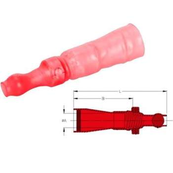 Topflux doorverbinder Rood 25st - Kabelschoen - AMP connector
