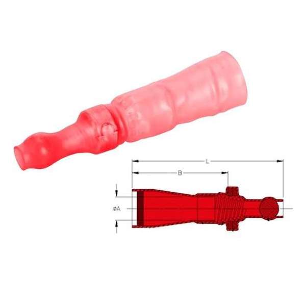 Topflux doorverbinder Rood 25st - Kabelschoen - AMP connector Topflux doorverbinder Rood 25st - Kabelschoen - AMP connector