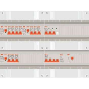 3 fase groepenkast met 10 licht groepen en 1 krachtgroep