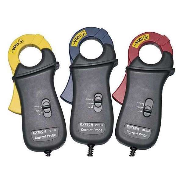 EXTECH PQ3110: 100A huidige klem sondes EXTECH PQ3110: 100A huidige klem sondes