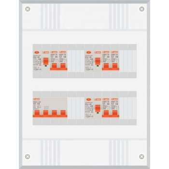 3 fase groepenkast met 6 licht groepen