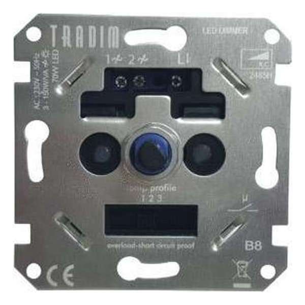 Bailey Tradim LED Dimmer - 230V - Tronic - fase afsnijding - 3W-150W Bailey Tradim LED Dimmer - 230V - Tronic - fase afsnijding - 3W-150W