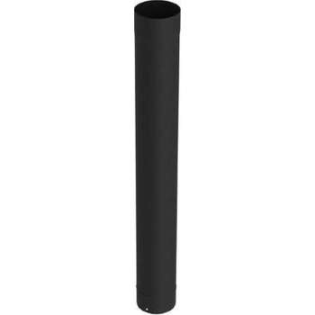 Sanistal kachelpijp Ø180mmx100cm zwart geëmailleerd staal