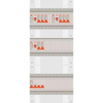 3 fase groepenkast met 8 licht groepen