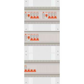 3 fase groepenkast met 9 licht groepen