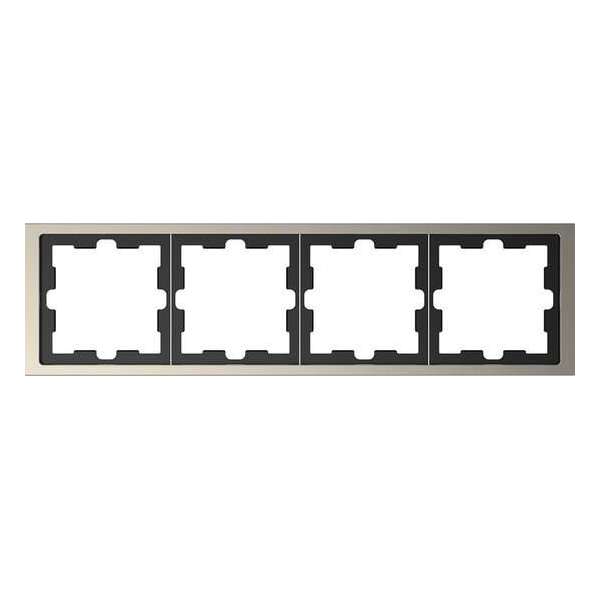Afdekraam D-Life 4V - Metaal Nikkel - Systeem Design - Schneider Electric - MTN4040-6550 Afdekraam D-Life 4V - Metaal Nikkel - Systeem Design - Schneider Electric - MTN4040-6550