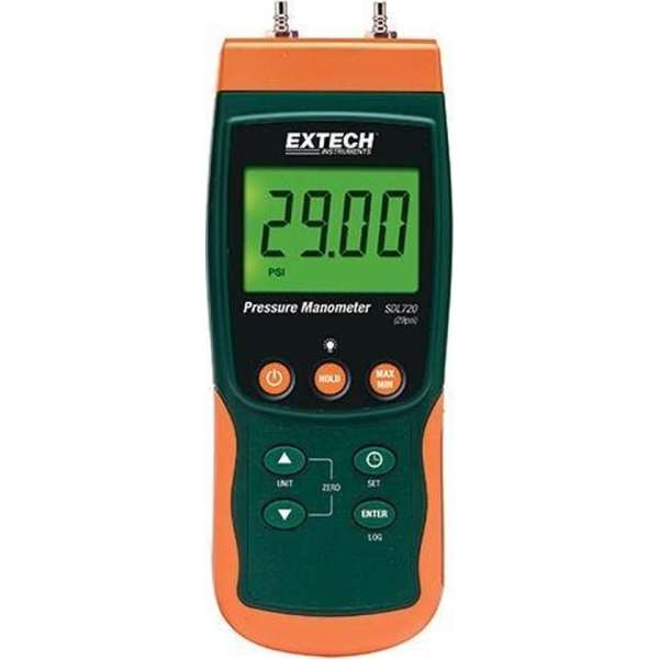 EXTECH SDL720: Differentiële druk Manometer/Datalogger EXTECH SDL720: Differentiële druk Manometer/Datalogger