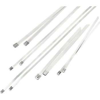 Metalen RVS Tie Wrap - 7,9 x 400 mm - 100 stuks