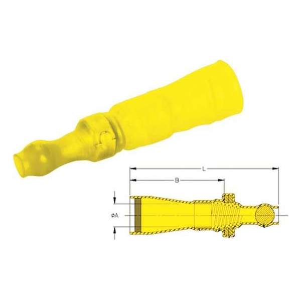 Topflux doorverbinder Geel 25st - Kabelschoen - AMP connector Topflux doorverbinder Geel 25st - Kabelschoen - AMP connector