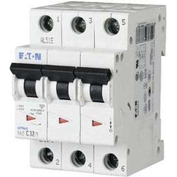 Eaton 278867 FAZ-C6/3 Zekeringautomaat 6 A 400 V/AC Eaton 278867 FAZ-C6/3 Zekeringautomaat 6 A 400 V/AC