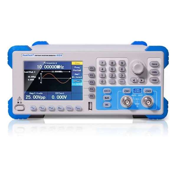 PeakTech 4124 2CH willekeurige golfvormgenerator, 1 µHz - 10 MHz PeakTech 4124 2CH willekeurige golfvormgenerator, 1 µHz - 10 MHz