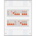 3 fase groepenkast met 6 licht groepen en 1 krachtgroep