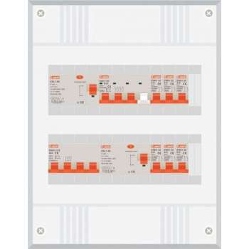 3 fase groepenkast met 6 licht groepen en 1 krachtgroep