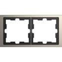 Afdekraam D-Life 2V - Metaal Nikkel - Systeem Design - Schneider Electric - MTN4020-6550