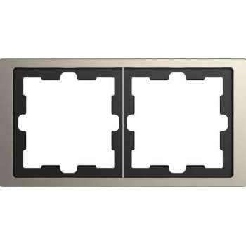 Afdekraam D-Life 2V - Metaal Nikkel - Systeem Design - Schneider Electric - MTN4020-6550