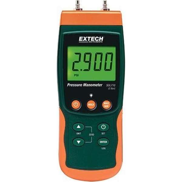 EXTECH SDL710: Differentiële druk Manometer/Datalogger EXTECH SDL710: Differentiële druk Manometer/Datalogger