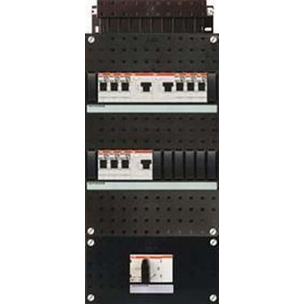 ABB groepenkast HAD333333-222+HS404 3-fasen groepenkast met 9 groepen 3 aardlekschakelaars en hoofdschakelaar ABB groepenkast HAD333333-222+HS404 3-fasen groepenkast met 9 groepen 3 aardlekschakelaars en hoofdschakelaar