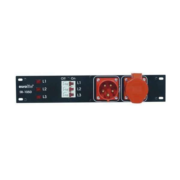 Eurolite SB-1050 - Krachtstroom Stroomverdeler - 32A - 19 inch - CEE Verdeelkast Eurolite SB-1050 - Krachtstroom Stroomverdeler - 32A - 19 inch - CEE Verdeelkast