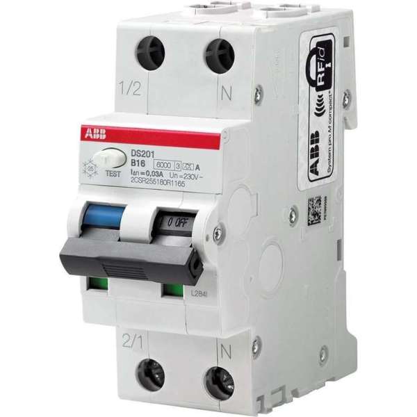 ABB System pro M compact DS Aardlekautomaat 1P+N 25A 100mA ABB System pro M compact DS Aardlekautomaat 1P+N 25A 100mA