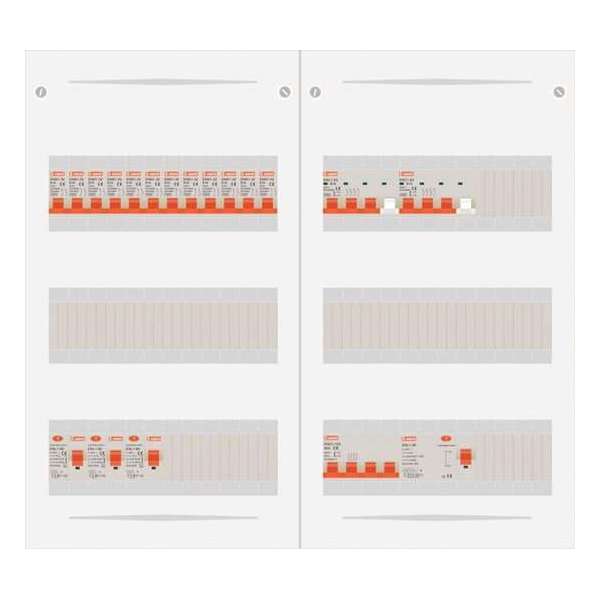3 fase bedrijfsverdeler 63A met 12 licht groepen en 2 krachtgroepen 3 fase bedrijfsverdeler 63A met 12 licht groepen en 2 krachtgroepen