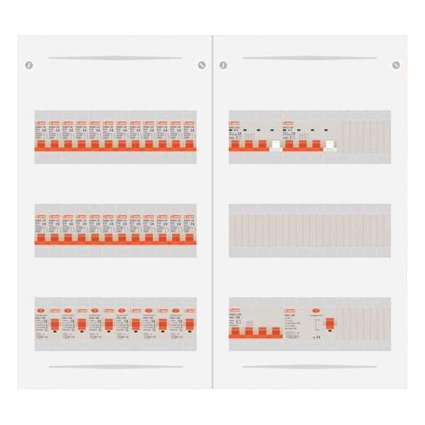 3 fase bedrijfsverdeler 63A met 24 licht groepen en 2 krachtgroepen 3 fase bedrijfsverdeler 63A met 24 licht groepen en 2 krachtgroepen