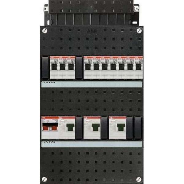 ABB groepenkast 1 fase met 10 groepen en afmetingen 330x220 mm ABB groepenkast 1 fase met 10 groepen en afmetingen 330x220 mm