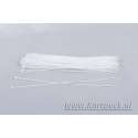 Kabelbinders/tyraps wit. 430mm x 4.8mm. 1x100 stuks + Kortpack pen (099.0391)
