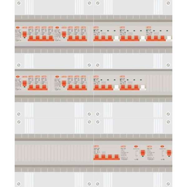 3 fase groepenkast met 13 licht groepen en 5 krachtgroepen 3 fase groepenkast met 13 licht groepen en 5 krachtgroepen