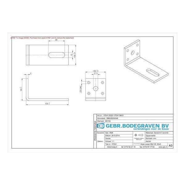 GB Hoekanker zwaar sendzimir verzinkt 55 x 105mm 07241 GB Hoekanker zwaar sendzimir verzinkt 55 x 105mm 07241