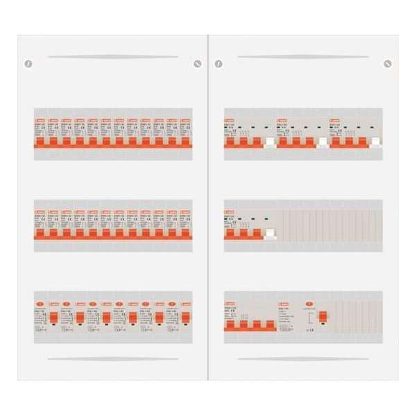 3 fase bedrijfsverdeler 63A met 24 licht groepen en 4 krachtgroepen 3 fase bedrijfsverdeler 63A met 24 licht groepen en 4 krachtgroepen