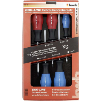 KWB Schroevendraaierset Duo-line - 5-delig