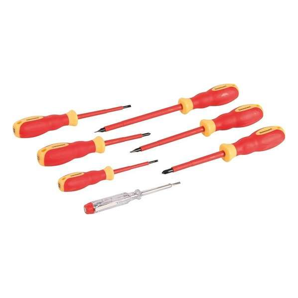 Silverline 928227 VDE soft-grip elektriciens Schroevendraaierset Silverline 928227 VDE soft-grip elektriciens Schroevendraaierset
