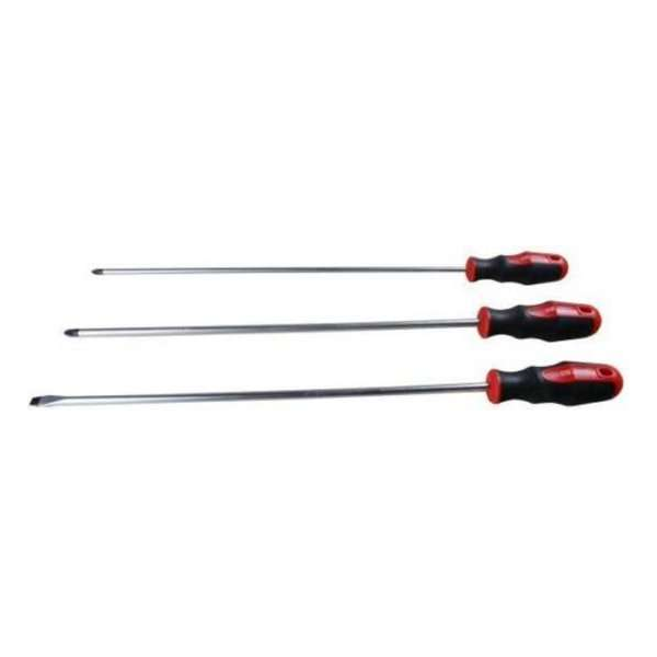 Schroevendraaierset Sleuf extra lang 500 mm 3-delig Schroevendraaierset Sleuf extra lang 500 mm 3-delig
