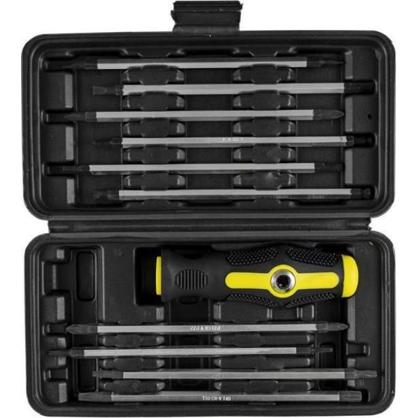 JBM Tools | Set van schroevendraaiers met een verwisselbaar handvat JBM Tools | Set van schroevendraaiers met een verwisselbaar handvat