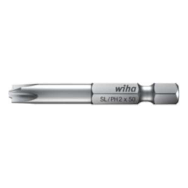 Wiha Bit Professional 1/4" Sl/ph2 X 50 Mm Staal Zilver Wiha Bit Professional 1/4" Sl/ph2 X 50 Mm Staal Zilver