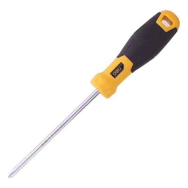 Philips Schroevendraaier PH2x125mm Deli Tools EDL636125 (geel) Philips Schroevendraaier PH2x125mm Deli Tools EDL636125 (geel)