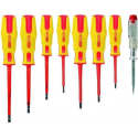 KS Tools schroevendraaier set sleufkop. voltage tester (8 stuks)