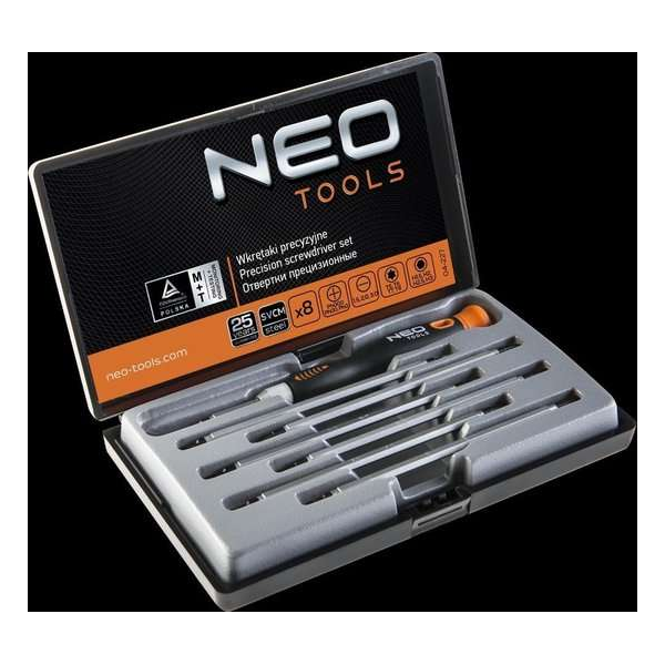 Neo-Tools Precisieschroevendraaier-set (8-delig) - 04-227 Neo-Tools Precisieschroevendraaier-set (8-delig) - 04-227