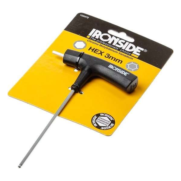 Stiftsleutel T-greep inbus 3x100mm Stiftsleutel T-greep inbus 3x100mm