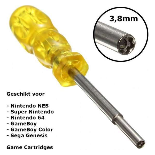 Schroevendraaier 3,8mm voor Retro Consoles Schroevendraaier 3,8mm voor Retro Consoles