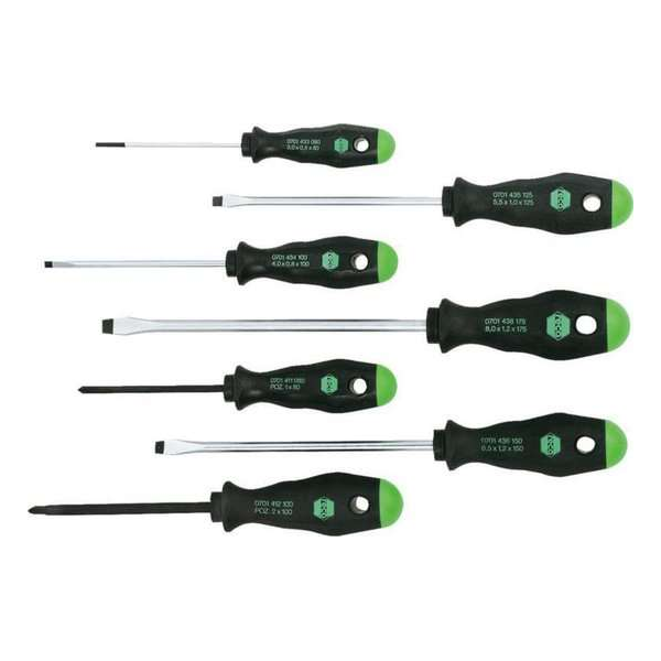 Reca Schroevendraaierset 2K - 7 delig - Sleuf + PZ voor spaanplaatschroeven Reca Schroevendraaierset 2K - 7 delig - Sleuf + PZ voor spaanplaatschroeven