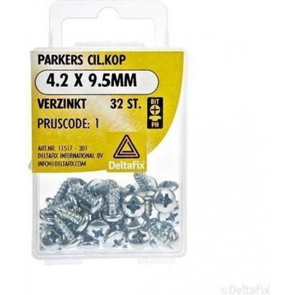 Spaanplaatschroeven Cilnderkop Verzinkt 4.2x9.5mm Spaanplaatschroeven Cilnderkop Verzinkt 4.2x9.5mm