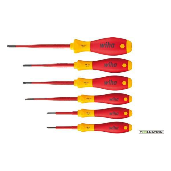 Wiha 3251TRK6 6-delige SoftFinish Electric Slimfix VDE Schroevendraaierset - Torx Tamper Resistant Wiha 3251TRK6 6-delige SoftFinish Electric Slimfix VDE Schroevendraaierset - Torx Tamper Resistant