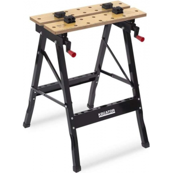 Kreator KRT672001 Werkbank - verstelbare werkbreedte - opvouwbaar - tot 100 kg - MDF werkplaat