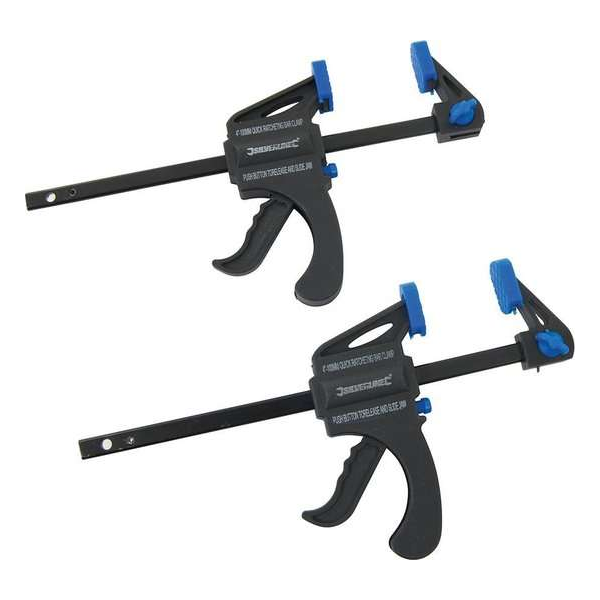Silverline 250108 Snelspanklem - 100mm (2st) Silverline 250108 Snelspanklem - 100mm (2st)