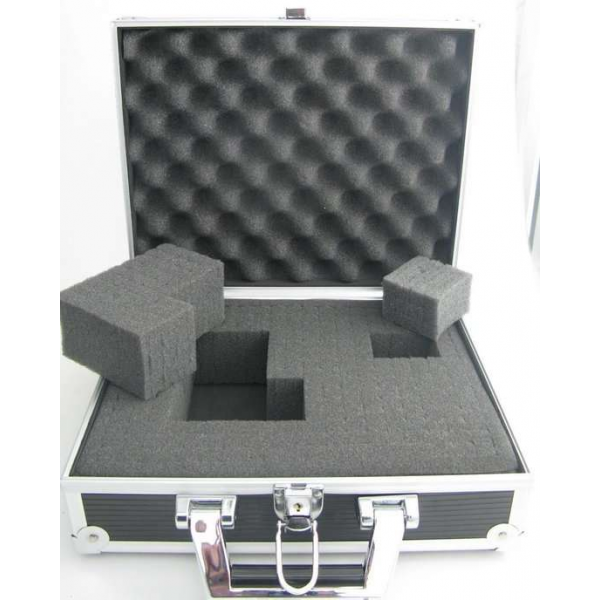 Multifunctioneel electronica gereedschap koffer met rasterschuim voor waardevolle- en gevoelige apparatuur 40 x 30 x 11 cm Multifunctioneel electronica gereedschap koffer met rasterschuim voor waardevolle- en gevoelige apparatuur 40 x 30 x 11 cm